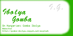 ibolya gomba business card